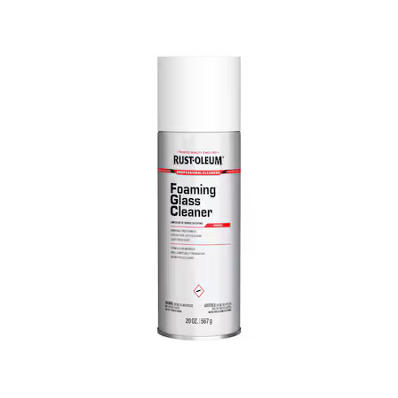 Rust-Oleum Professional Cleaners 381658 Foam Glass Cleaner, 20 Oz, Clear,