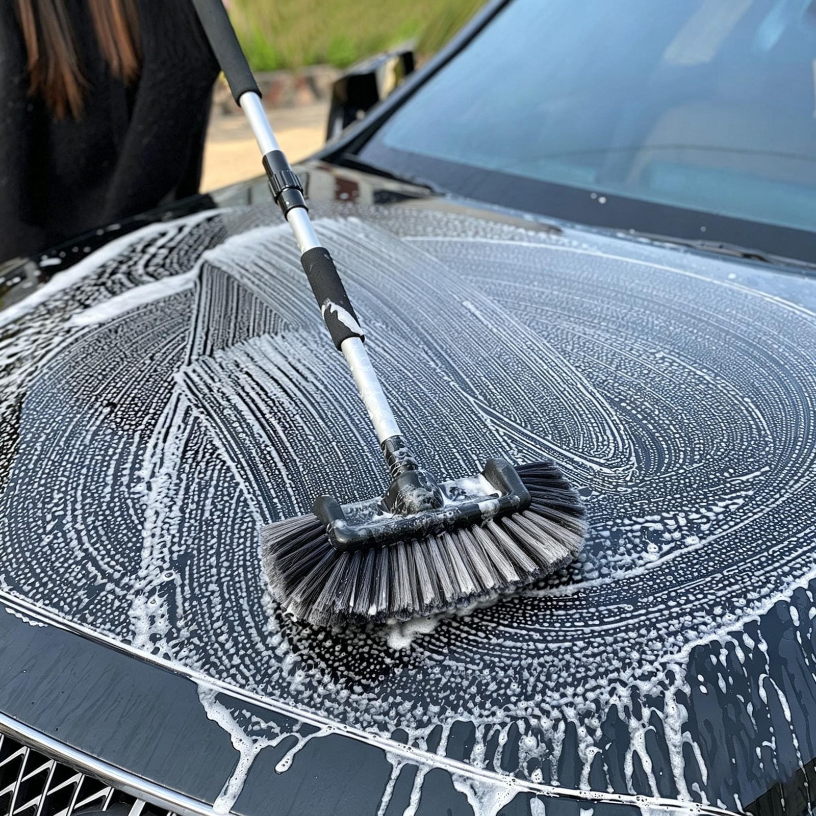 11.5″ Car Wash Brush with Ultra-Soft Bristle for Car,Truck,RV&Boat Exterior C…