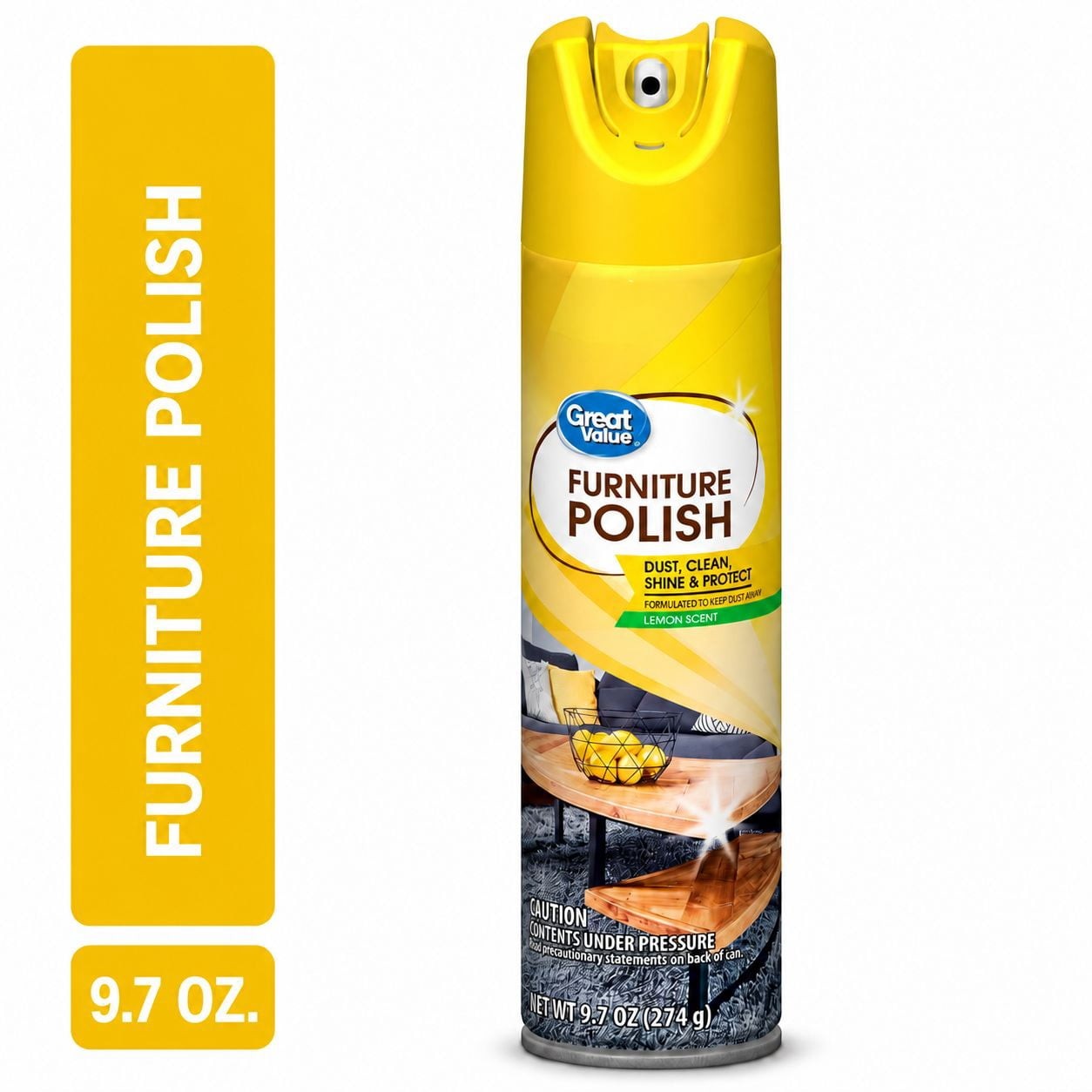 (3 pack) Furniture Polish, Lemon Scent, 9.7 oz