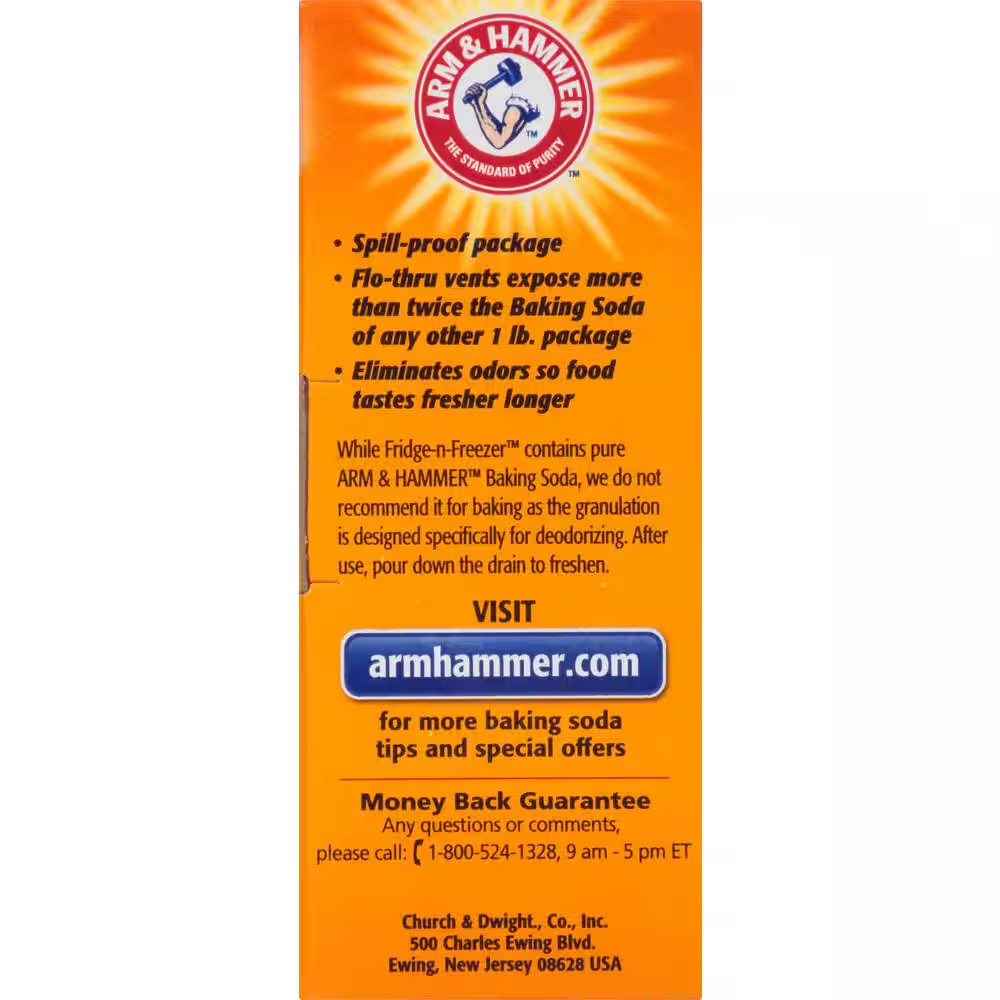 12 PACK Arm & Hammer Baking Soda Fridge-n-Freezer Odor Absorber, 14 oz Each box