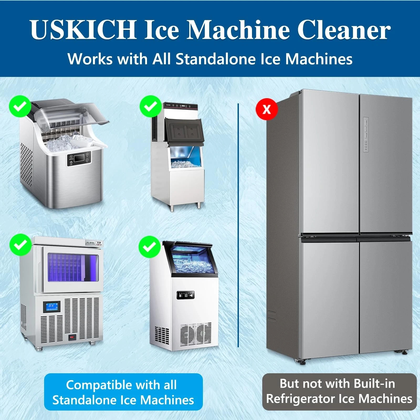 USKICH Ice Machine Cleaner Descaler Tablets-36Pack Ice Maker Cleaner Compatib…