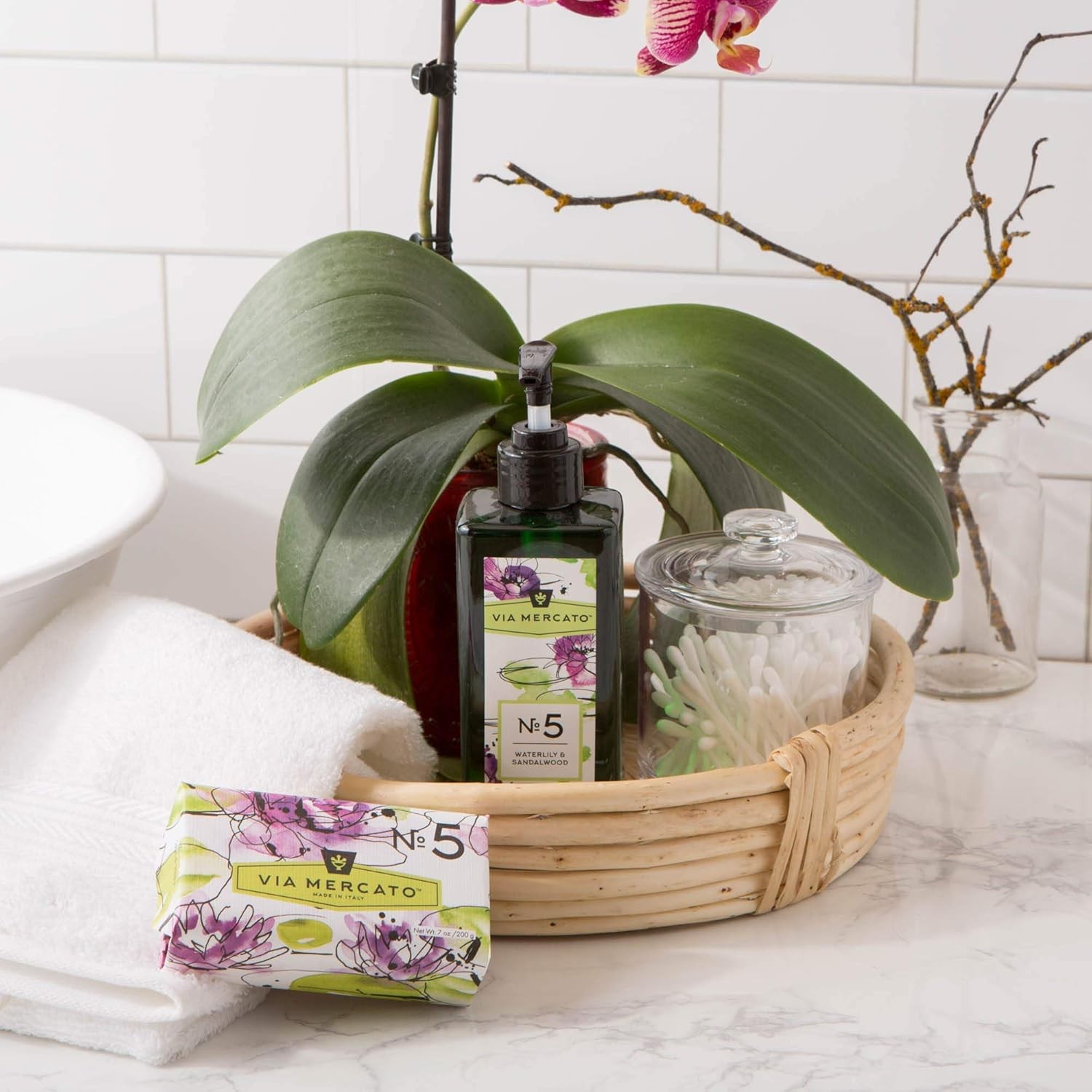 Italian Soap Bar (200 g), No. 5 – Waterlily & Sandalwood