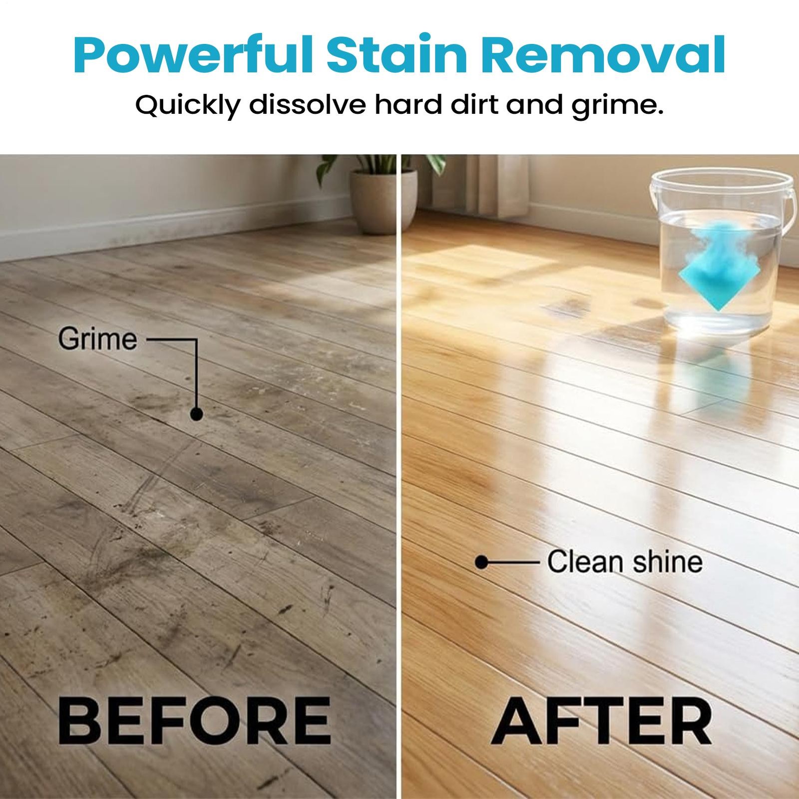 120 Pcs Hardwood Floor Deep Cleaning Tablets, Multiple Effect The Floors Clean
