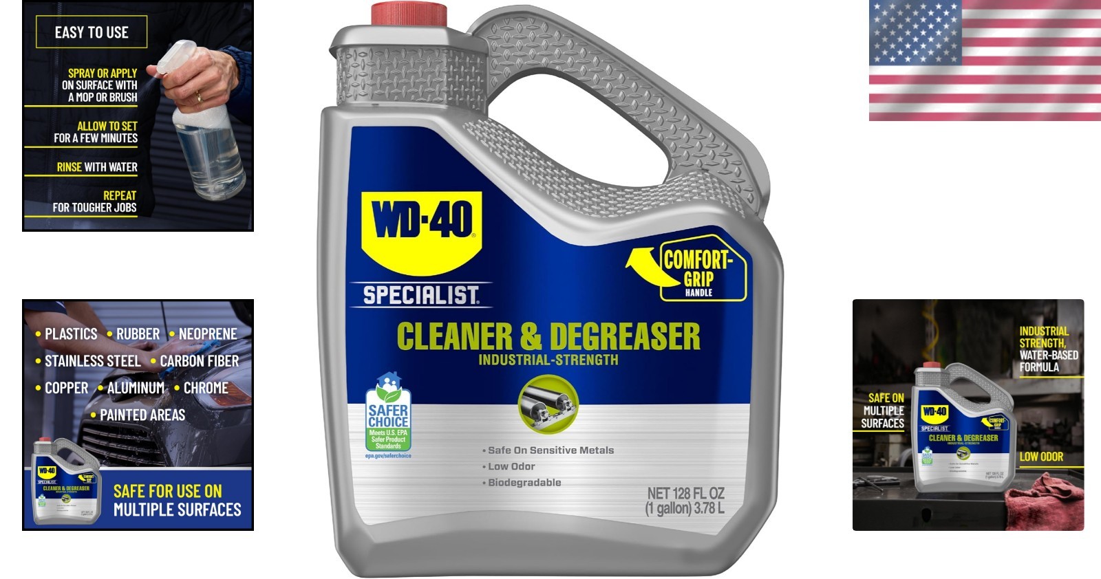 Biodegradable Multi-Surface Degreaser – Industrial Strength, 1 Gallon Solution