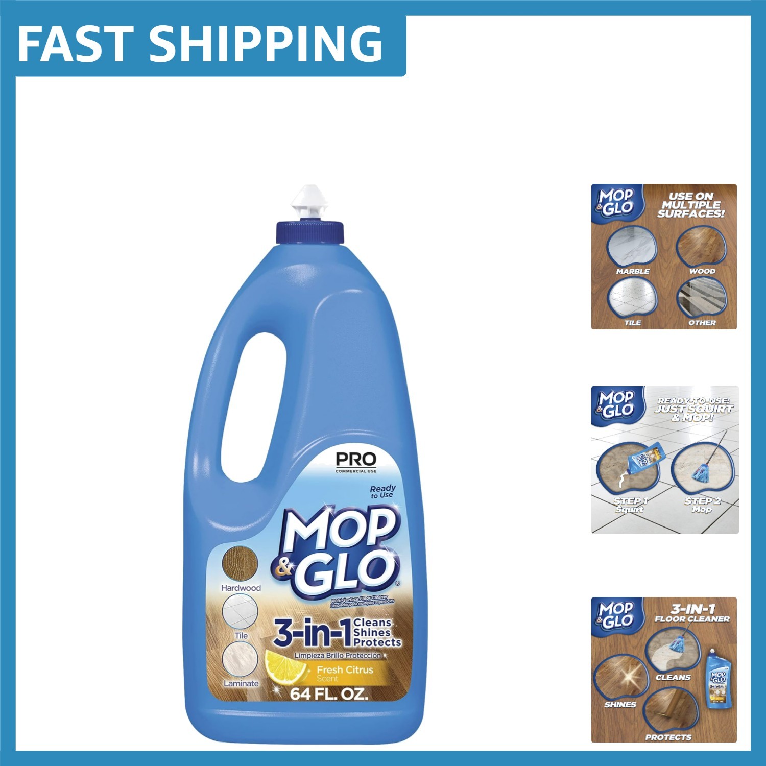 Citrus Scent Floor Cleaner 64 Oz – Powerful Shine-Lock Formula for Every Surface