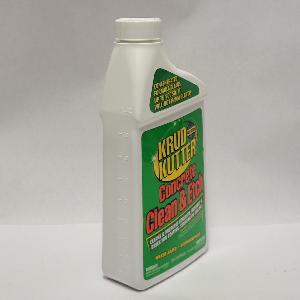 2 x Krud Kutter Concrete Masonry Clean & Etch Water-based 32 Oz Ea Biodegradable