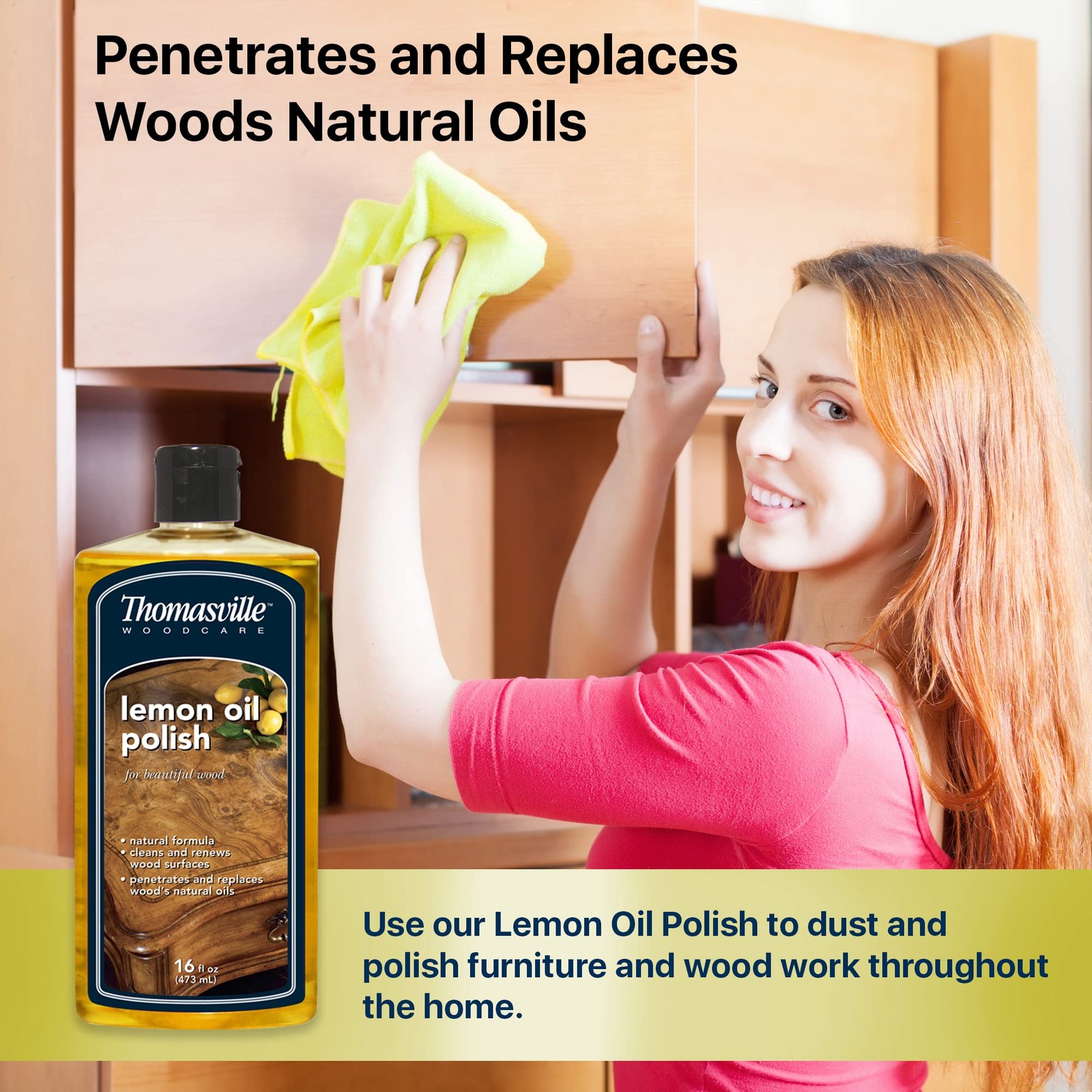 LEMON OIL POLISH – Wood Cleaner & Furniture Polish, Cleans, Renews, Restores …