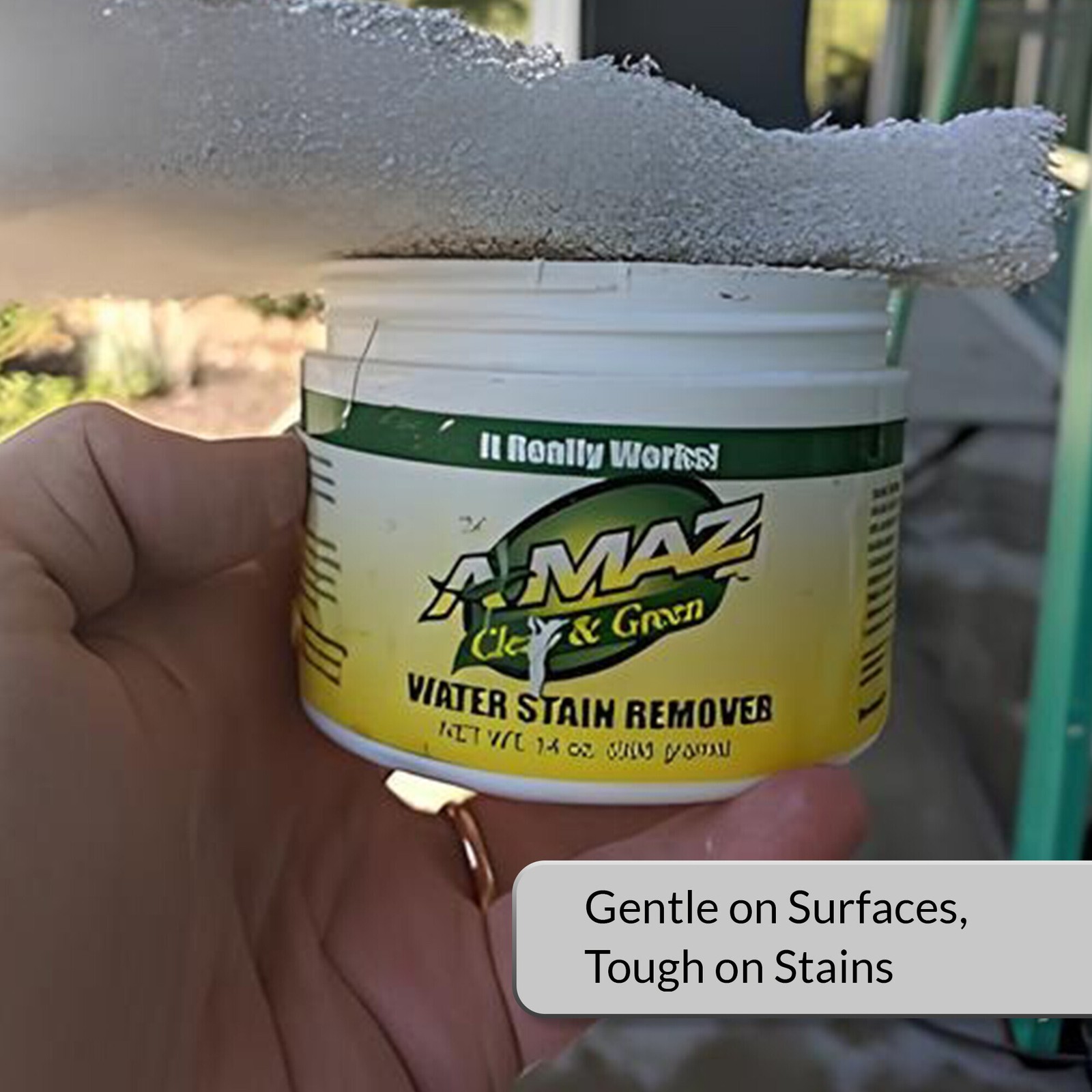 FHC A-MAZ Water Stain Remover 14oz Jar Glass Tile Cleaner