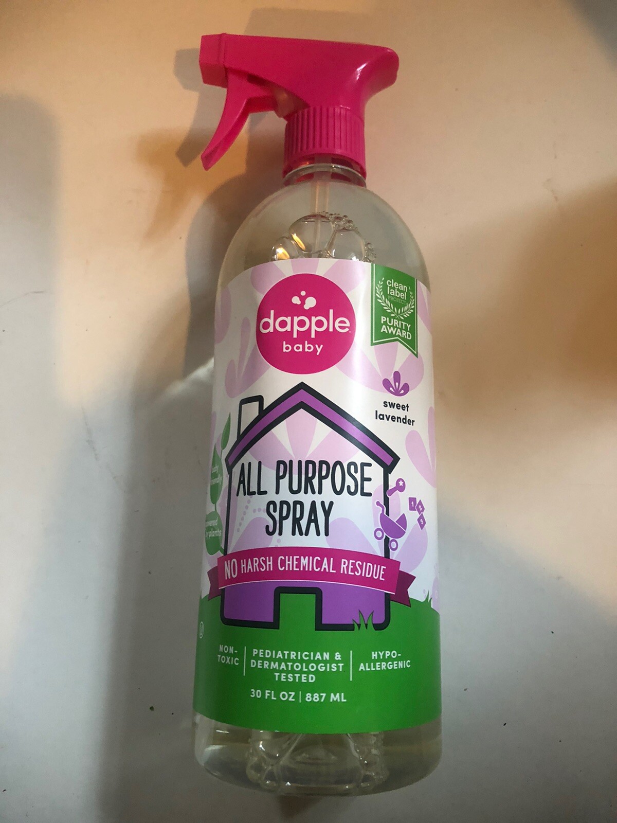 Dapple Baby All Purpose Spray Lavender 30 fl oz Powered by Plants Baby Friendly