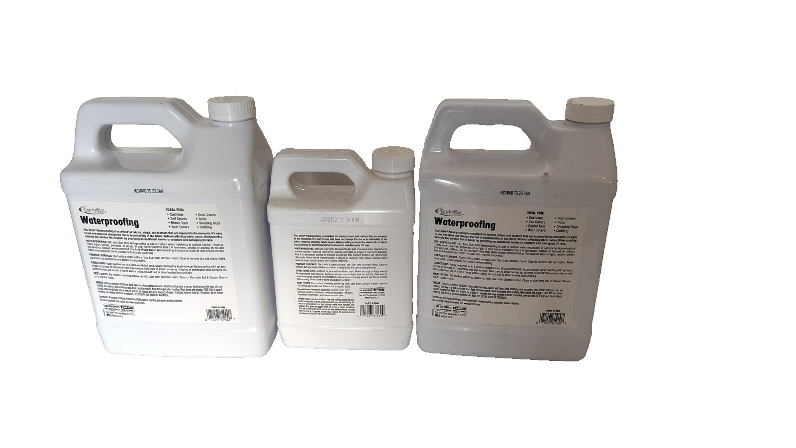 Star Brite Waterproofing 3 Pack Two 1 Gallon One 64oz Marine Fabric New