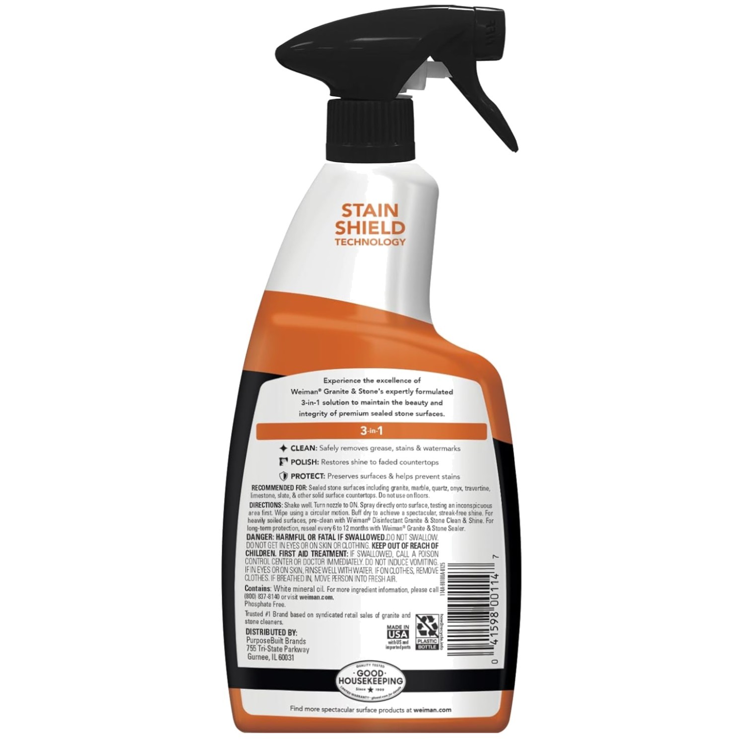 Streak-Free Stone Cleaner for Marble, Quartz, Granite