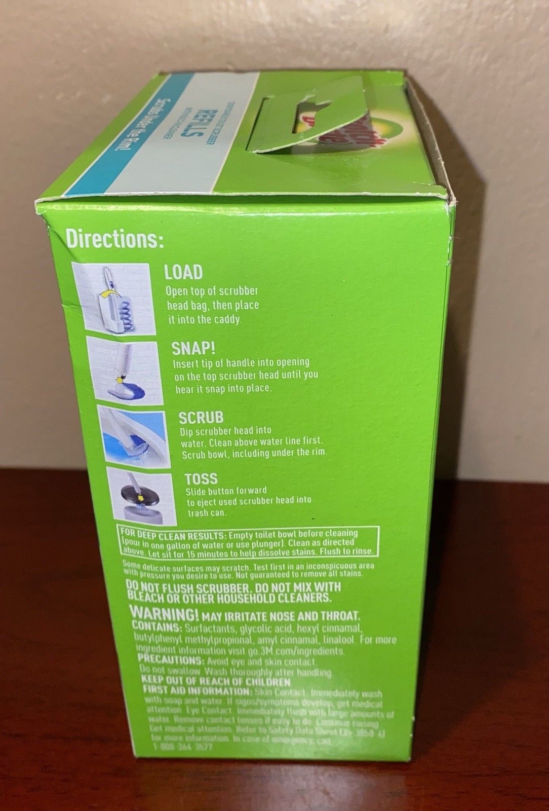 Scotch Brite Disposable Toilet Scrubber Refill Built in Cleaner 10 Pack Lot of 2