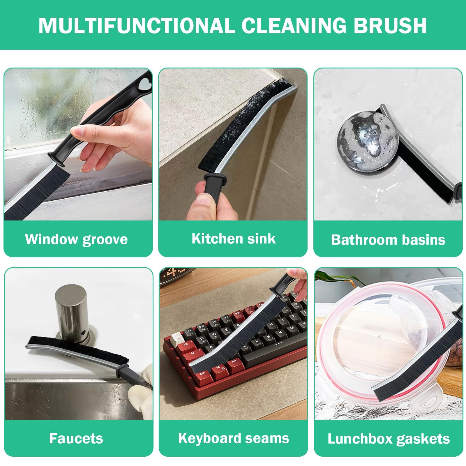 5 Pcs Crevice Cleaning Brush Multifunctional Hard Bristle Gap Cleaning Brush …