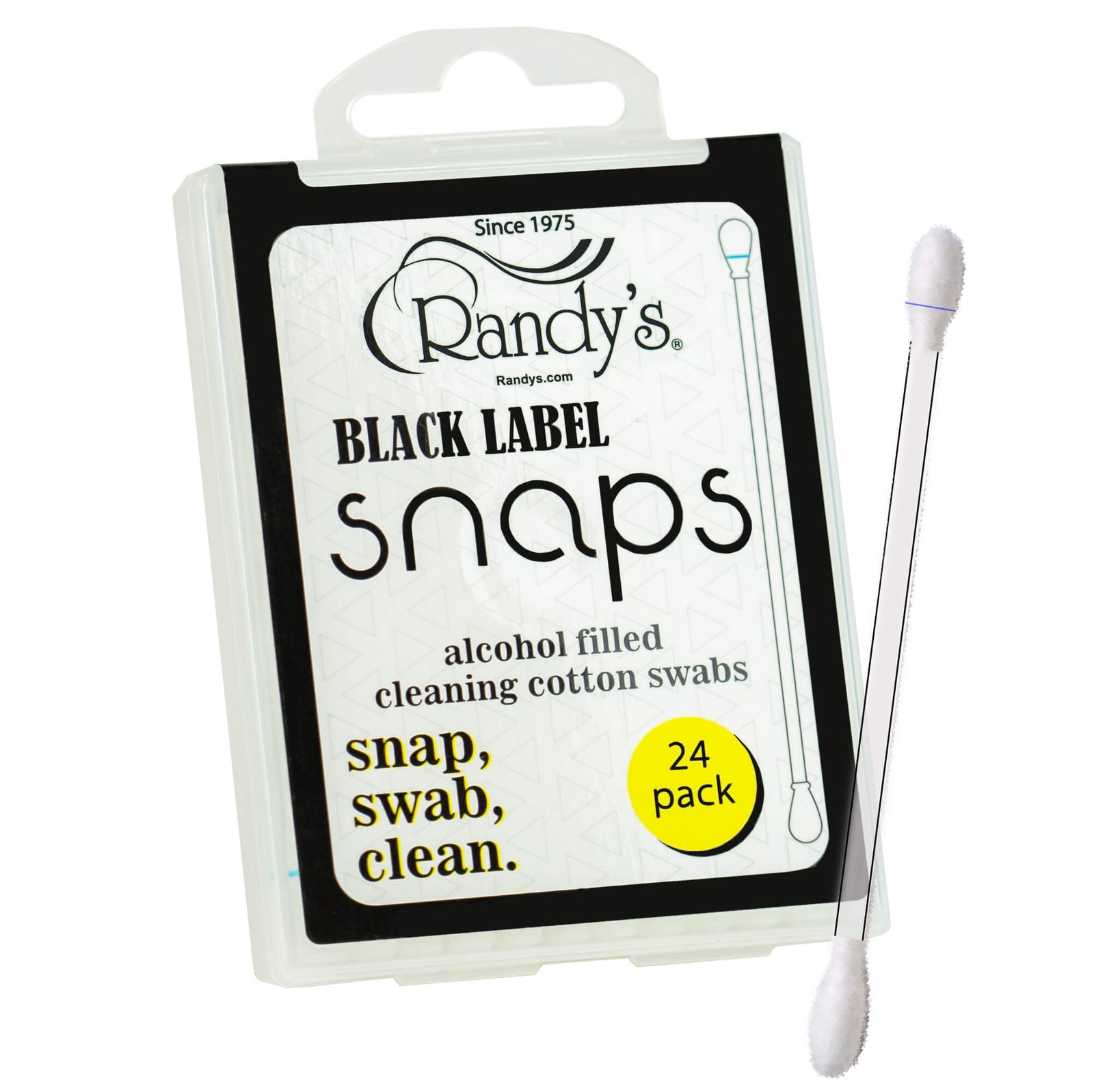 Randy’s Snaps Cleaning Swabs – Alcohol Filled 12ct Display