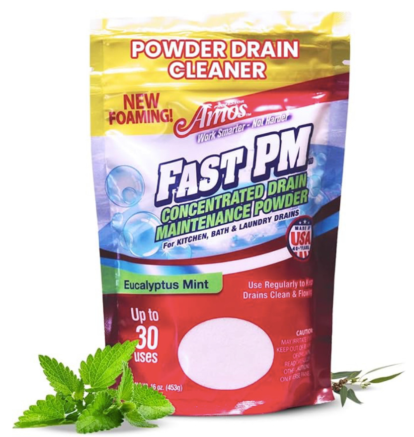 #Professor Amos 16 oz. Fast PM Concentrated Drain Maintenance Powder—Eucalyptus