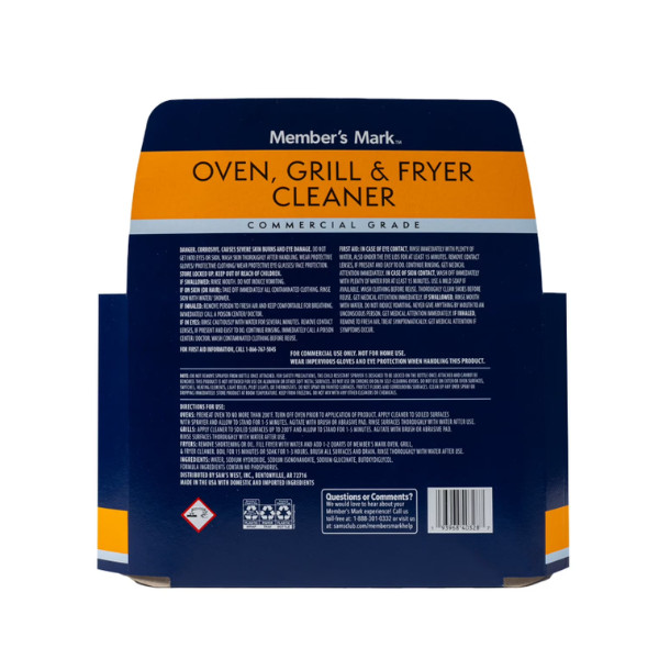 Member’s Mark Commercial Oven, Grill and Fryer Cleaner (32 oz, 3 pk) – Free Ship