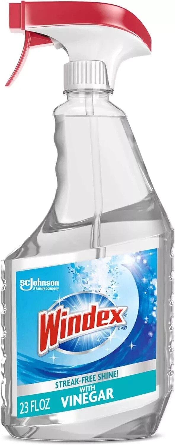 Windex with Vinegar Glass Cleaner Spray Bottle, 23 fl oz.