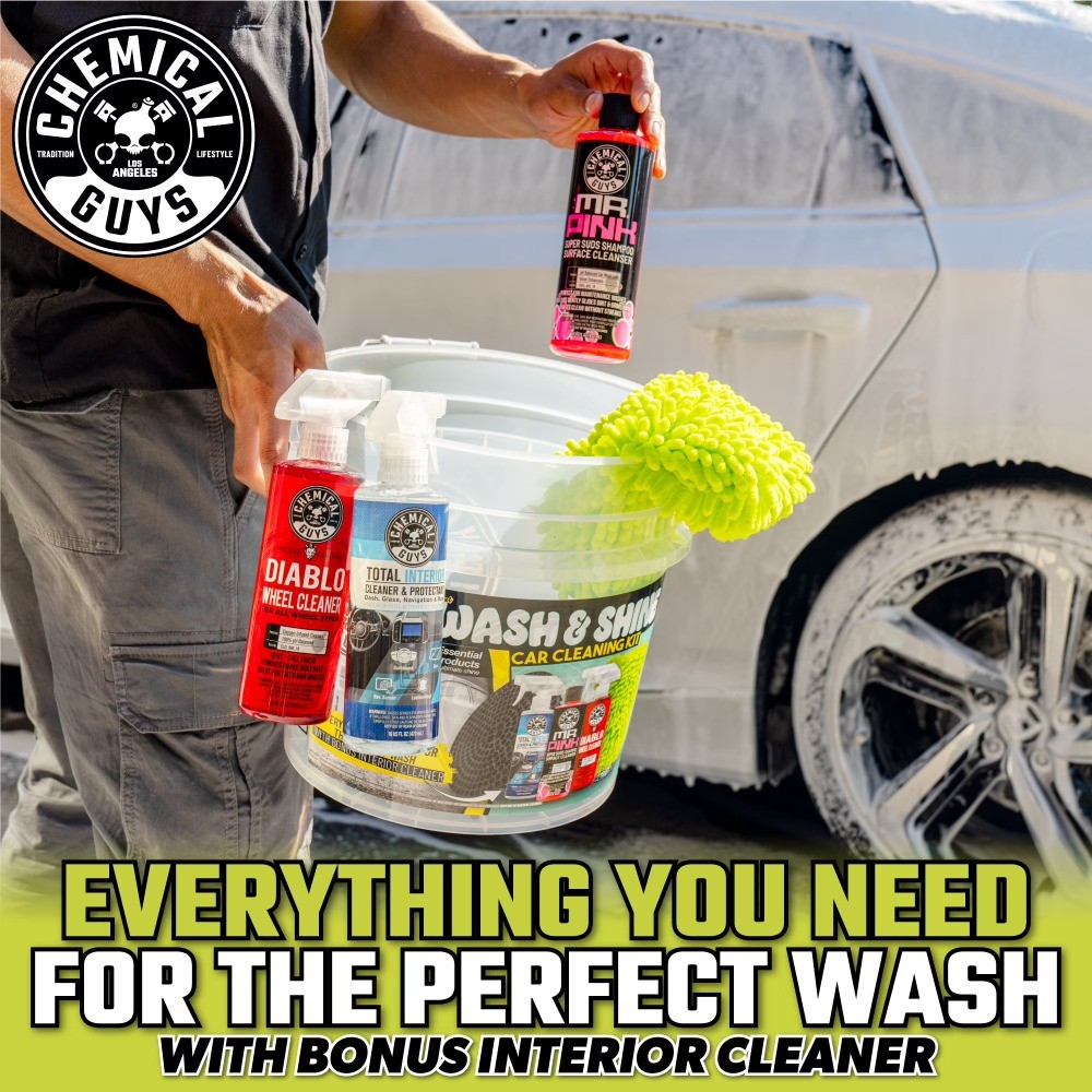 Guys Professional Wash & Shine Car Cleaning Kit (7 Essential Products)