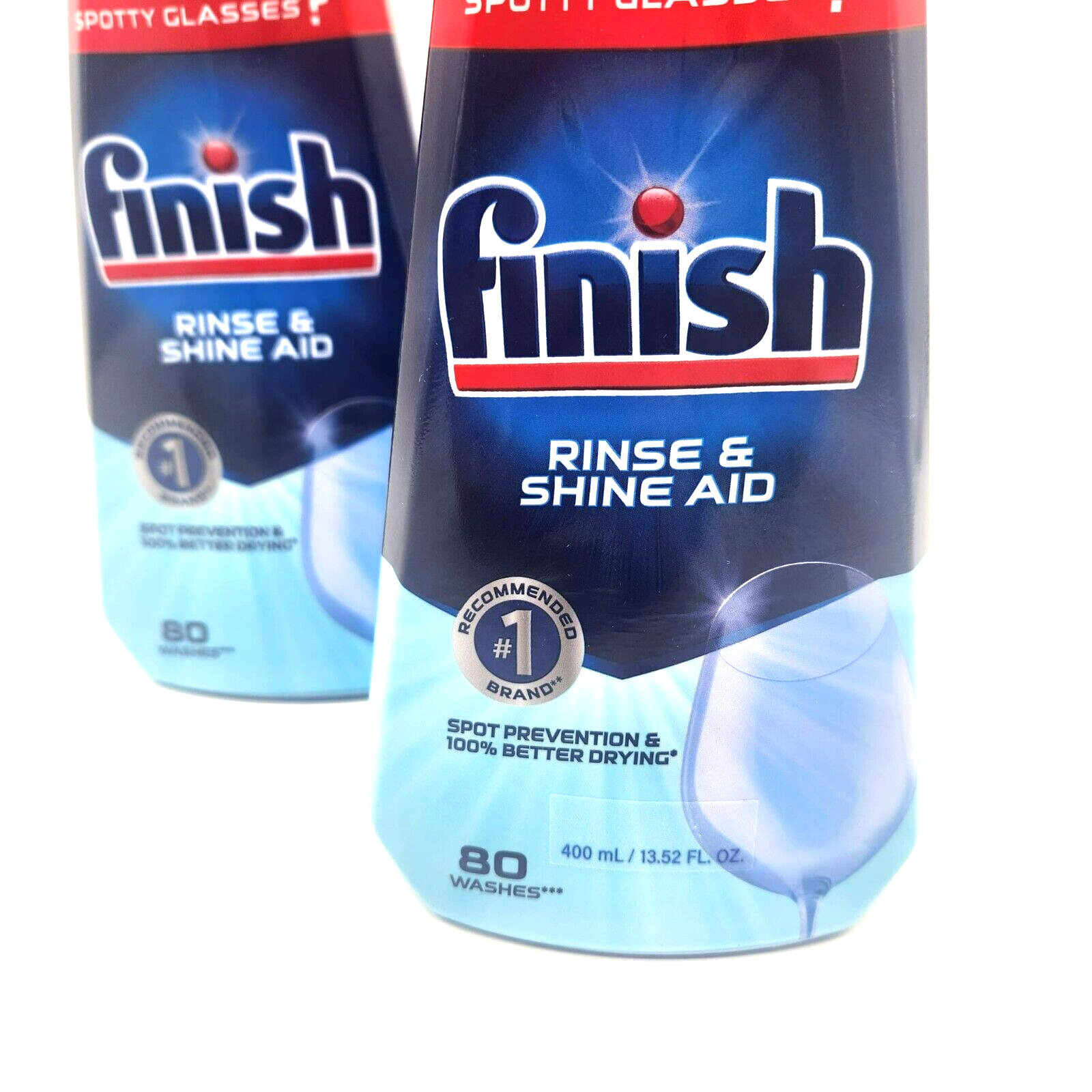 Finish Jet-Dry Rinse Aid Liquid Dishwasher Cleaner 13.5oz – 2 Bottles
