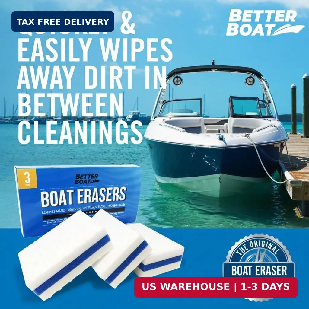 Boat Erasers by Better Boat – Cleaning Sponge for Scuff Marks & Grime, Marine Ac