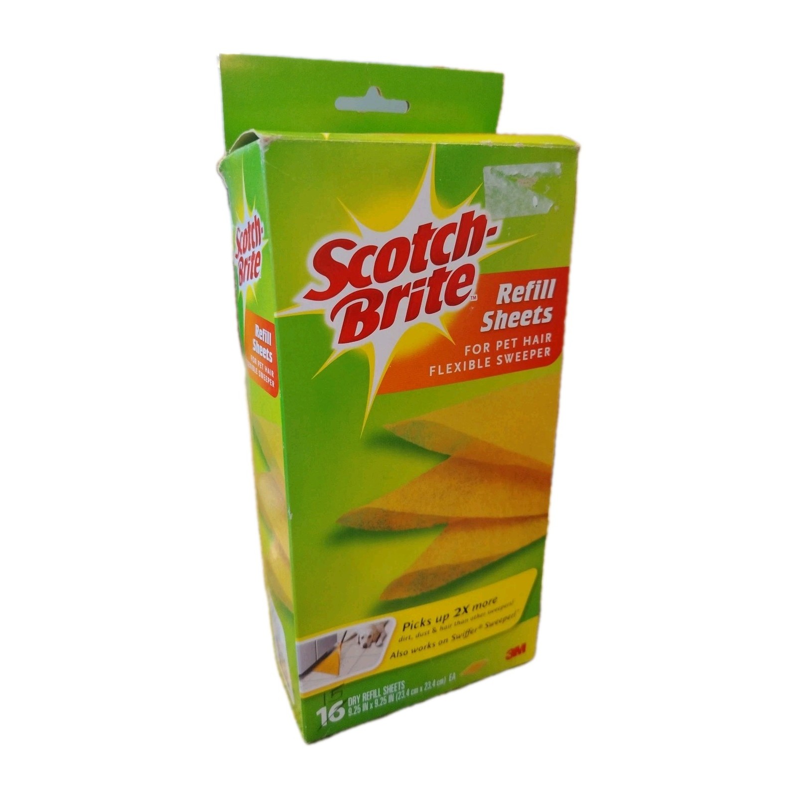 2011 Scotch Brite 3M Pet Hair Refill 15 Sheets Flexible Sweeper Fits Swiffer