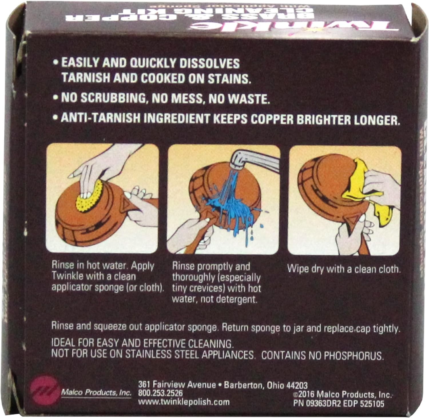 Brass & Copper Cleaning Kit – Gentle Anti-Tarnish Cream/Easy To Apply/Phospho…