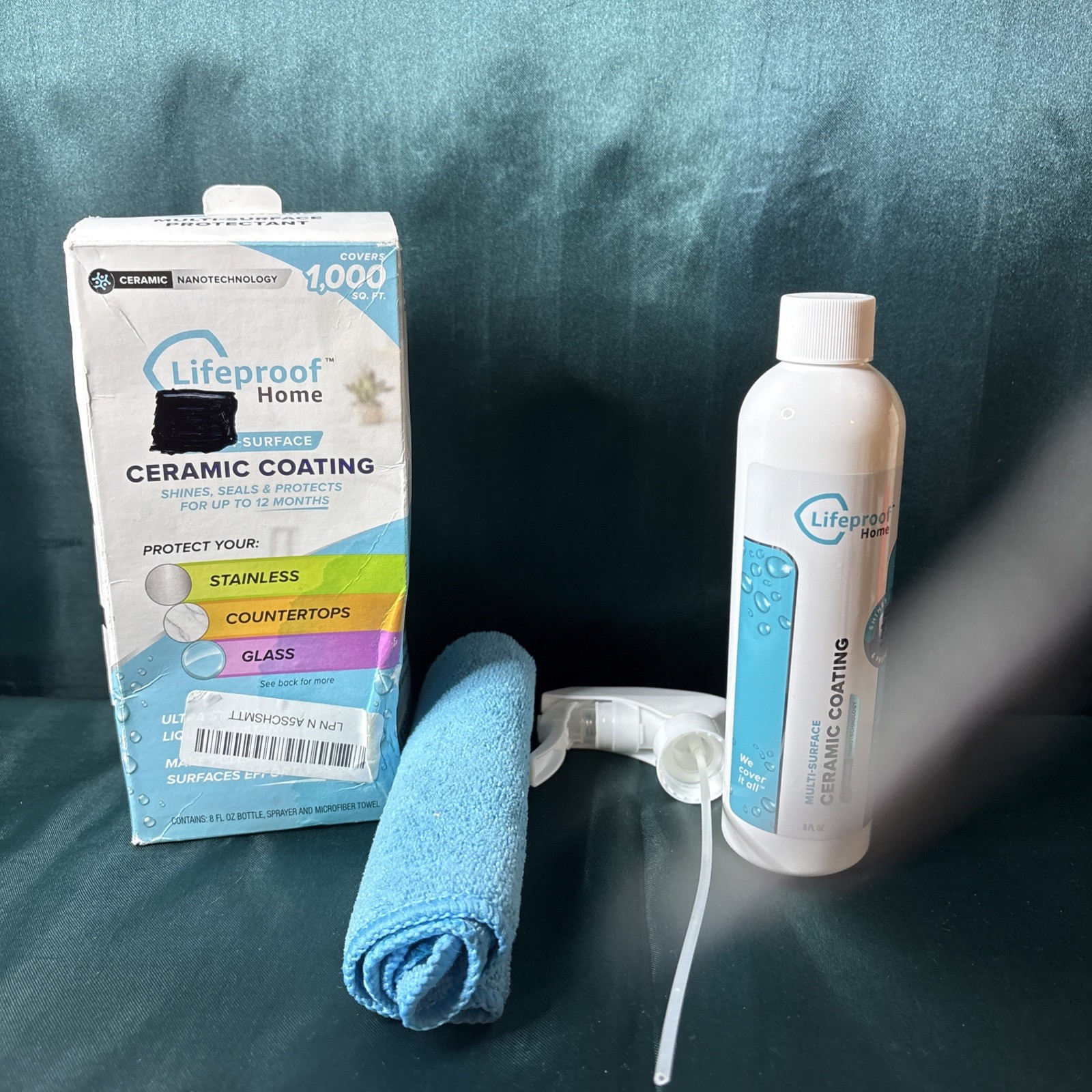 Lifeproof Ceramic Coating Spray Kit Shine, Seal & Protect Kitchen & Bath Surface