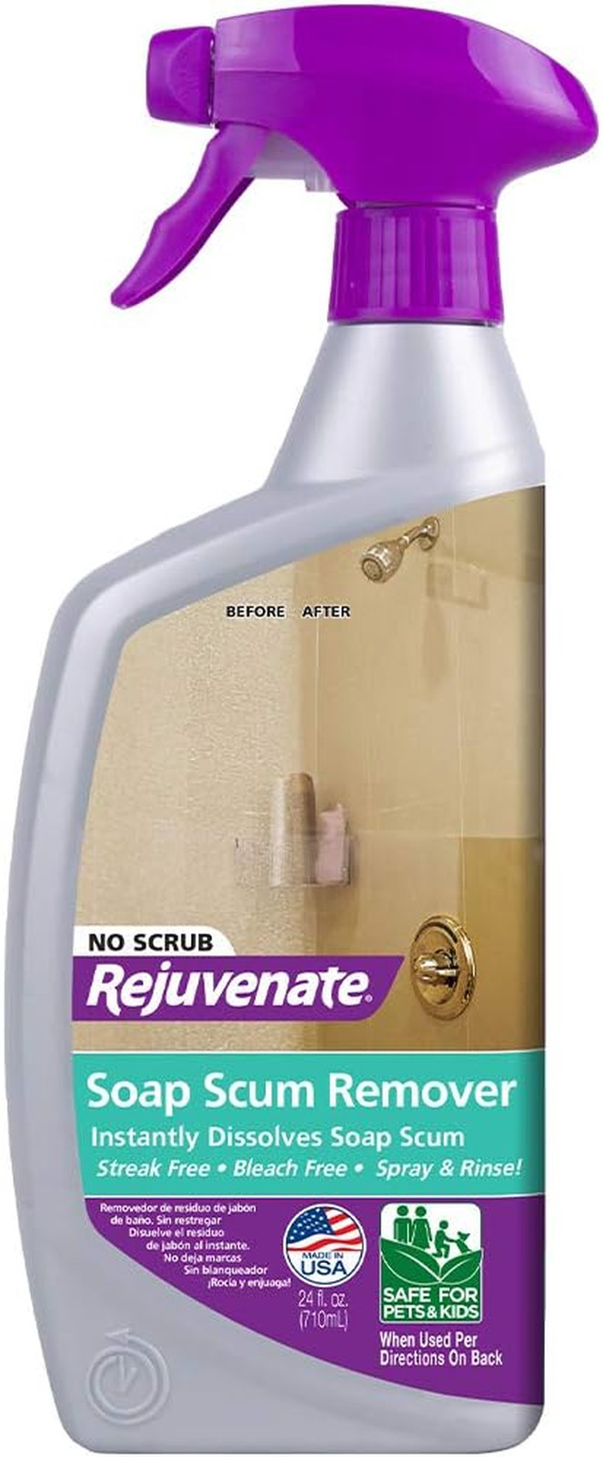 Outdoor Color Restorer, 16 Fl Oz & Scrub Soap Scum Remover Non-Abras