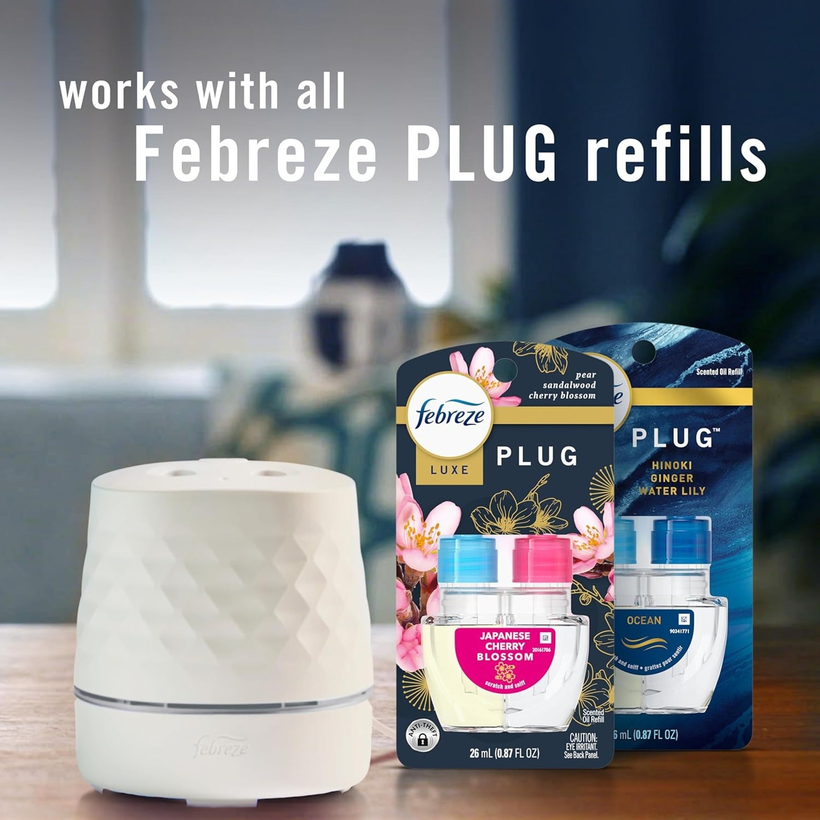 2 BOXES- Febreze Plug Scent Booster Starter Kit, -NEW