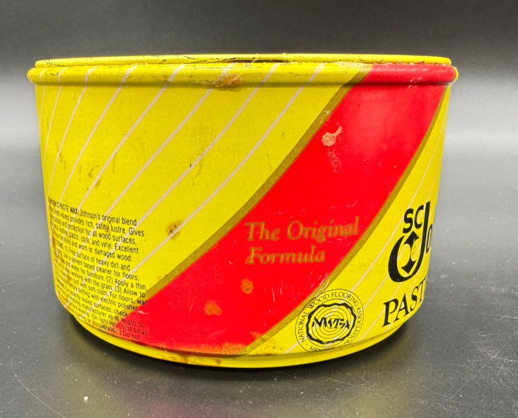 SC Johnson Paste Wax, Discontinued, 11 Oz w/out Lid