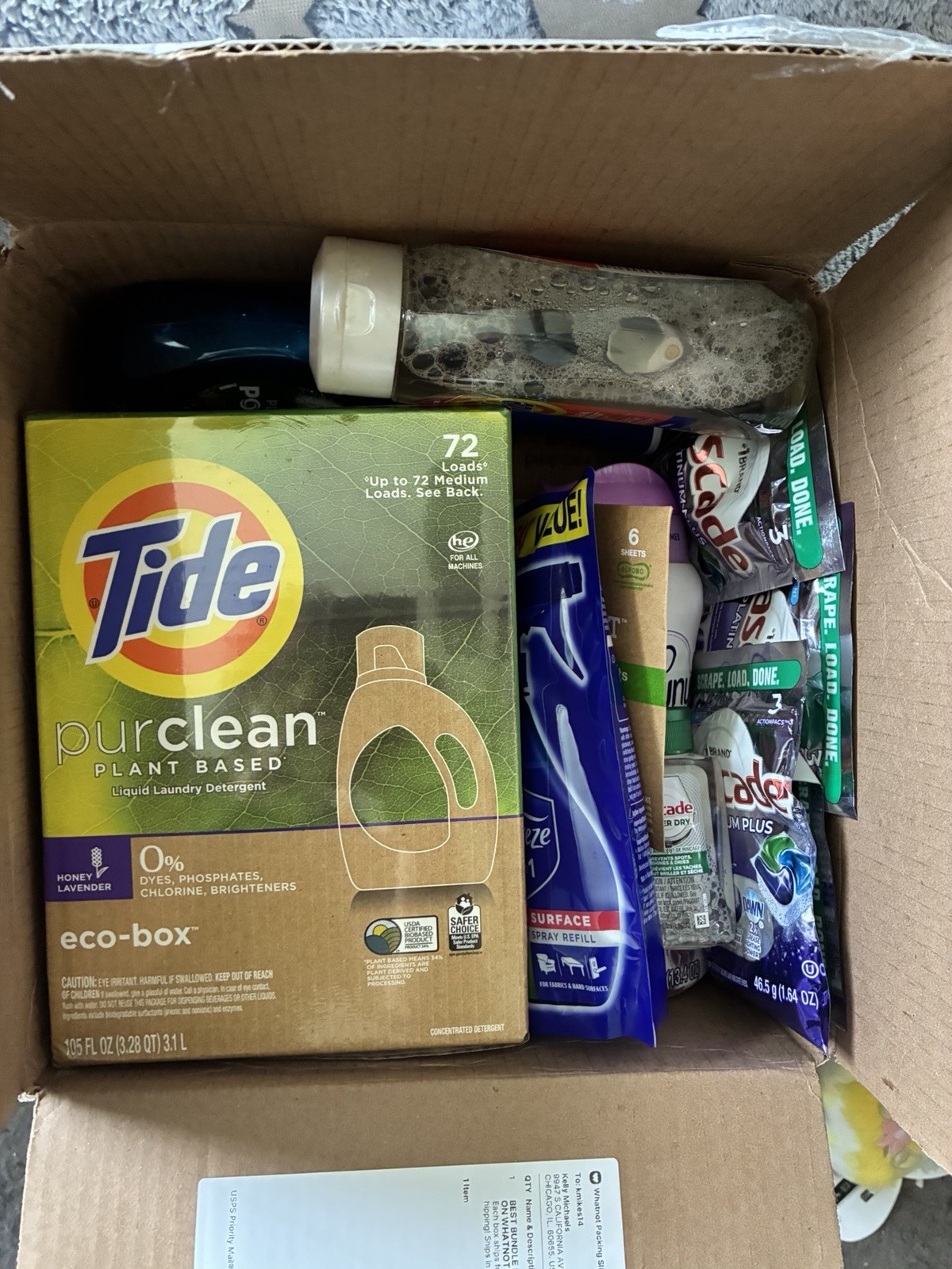 Cleaning Product Bundle – Tide/Cascade/Dawn/Febreeze/Downy See Photo for Sizing