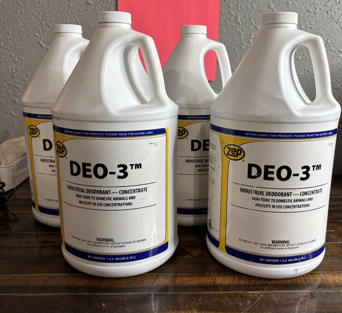 Pack of 4 ZEP DEO-3 Industrial Deodorant Concentrate 1 Gal 177924
