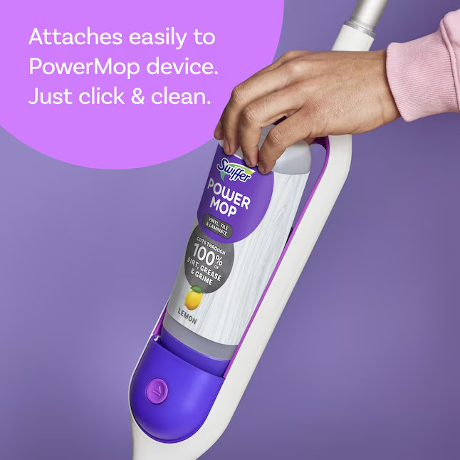 Swiffer Power Mop VTL Refill Lemon Spray Floor Cleaner 2 -Count