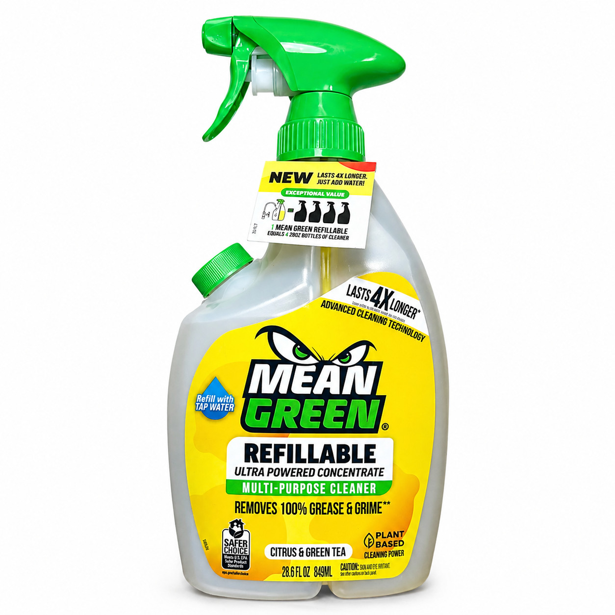 Mean Green Refillable Cleaner 28.6oz LARGE SIZE Citrus Spray Bottle New