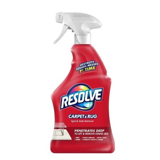 (2 pack) Resolve Carpet Stain Cleaner Solution and Odor Remover Spot Spray 22 oz