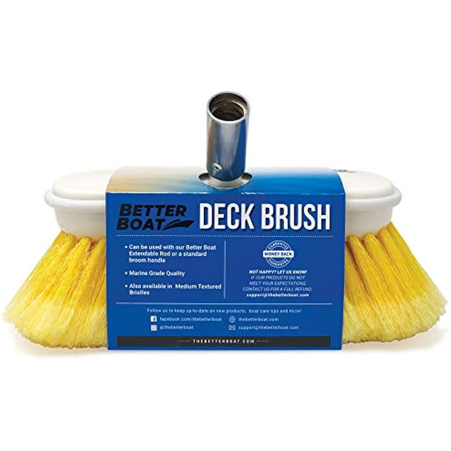 Car Wash Brush & Boat Brush Head Boat Deck Brush Scrubbing Bristle 8″ Scrub