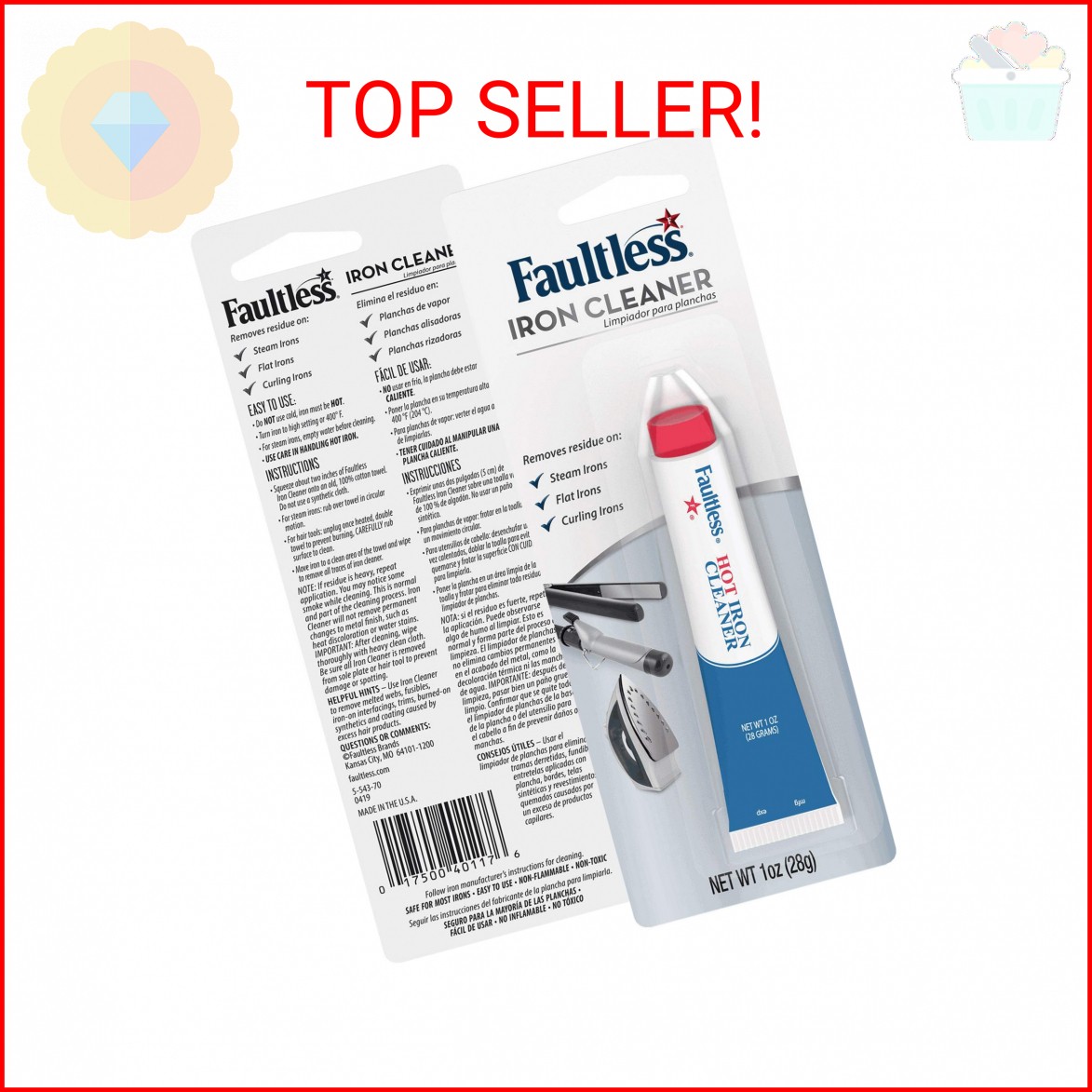 Faultless Starch 40110 Faultless Hot Iron Cleaner1oz (28 Grams)