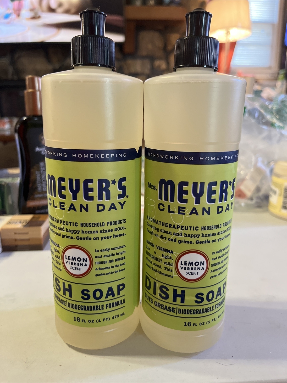 Mrs. Meyer’s (2 PK) Clean Day Dish Soap 16 fl oz Lemon Verbena Scented