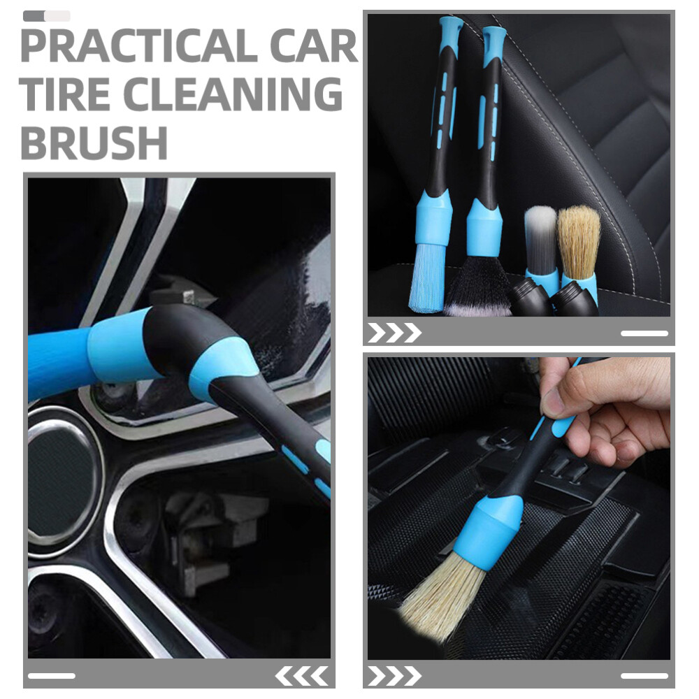 1 Set Detailing Brush Car Tire Brush Long Tire Detailing Brush Tire Grease