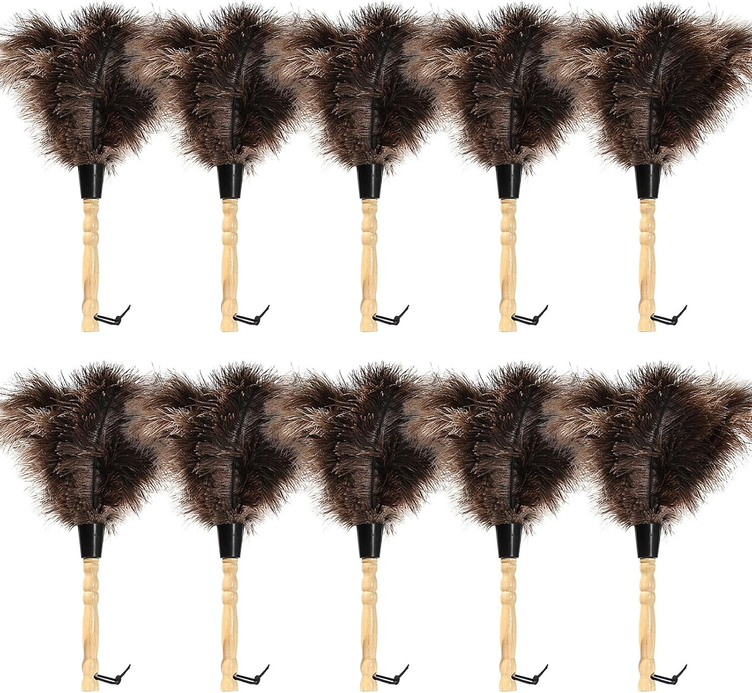 Eco-Friendly 14″ Ostrich Feather Duster x10