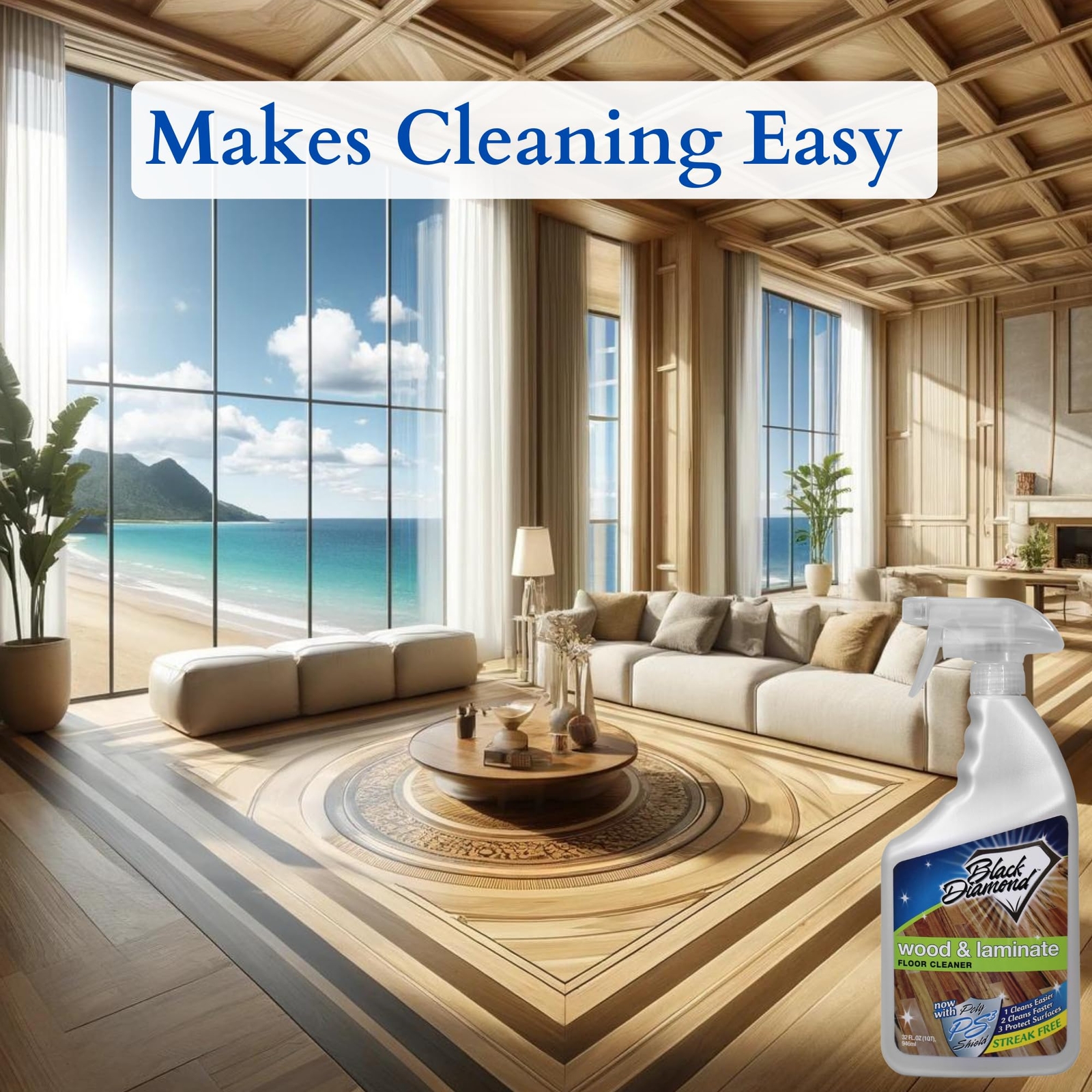 Wood & Laminate Floor Cleaner: For Hardwood, Real, Natural & Engineered Floor…