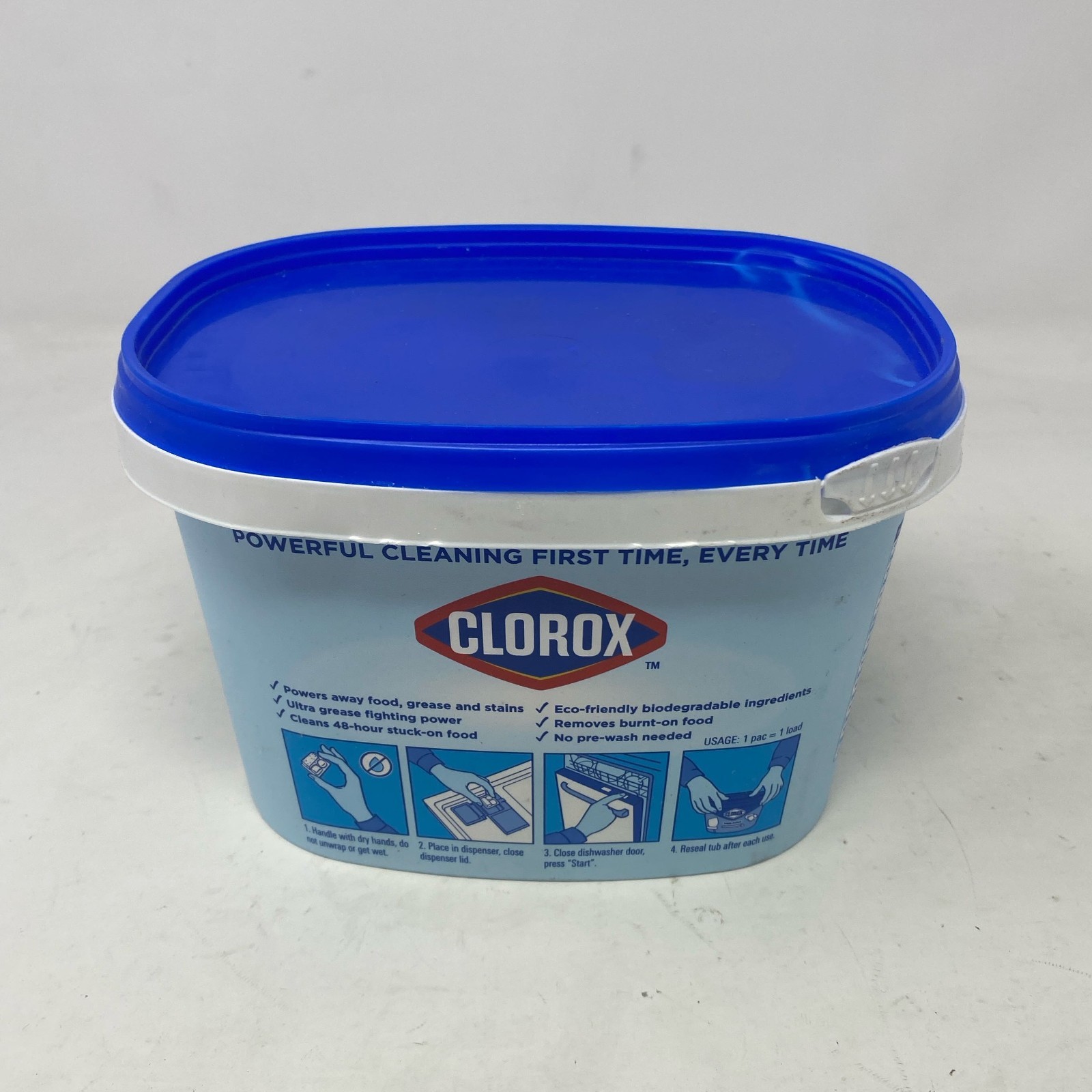 Clorox Triple Action Dishwasher Detergent Pacs Fresh Scent 43ct