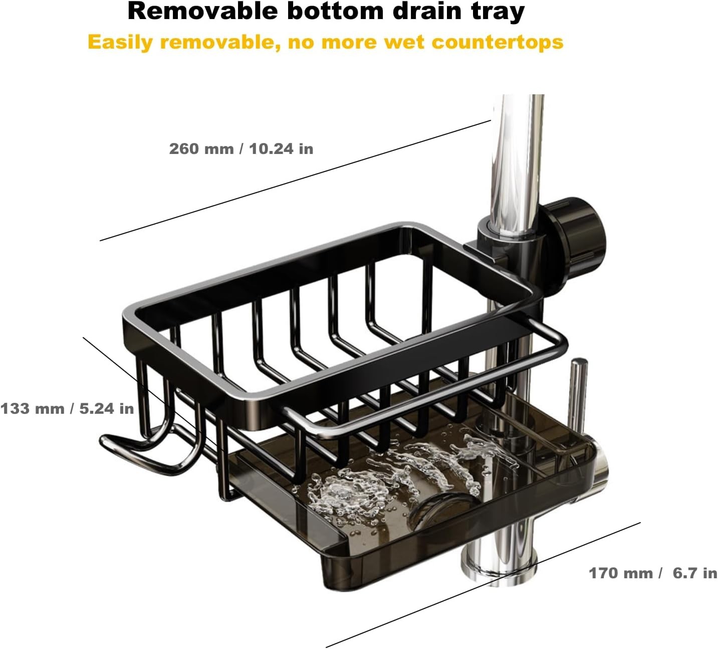 Sink Organizer Rack for Kitchen and Bathroom, 2025 New Stainless Steel