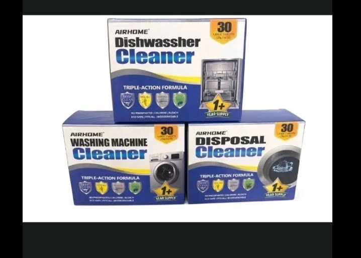Bundle 30 Tablets Garbage Disposal Cleaner, Dishwasher Cleaner, Washing Machine