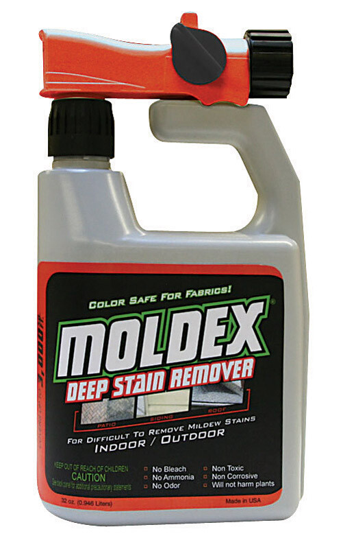 Moldex 5330 Non-Bleach Outdoor Wash, 32 oz, Liquid, Mild, Opaque White