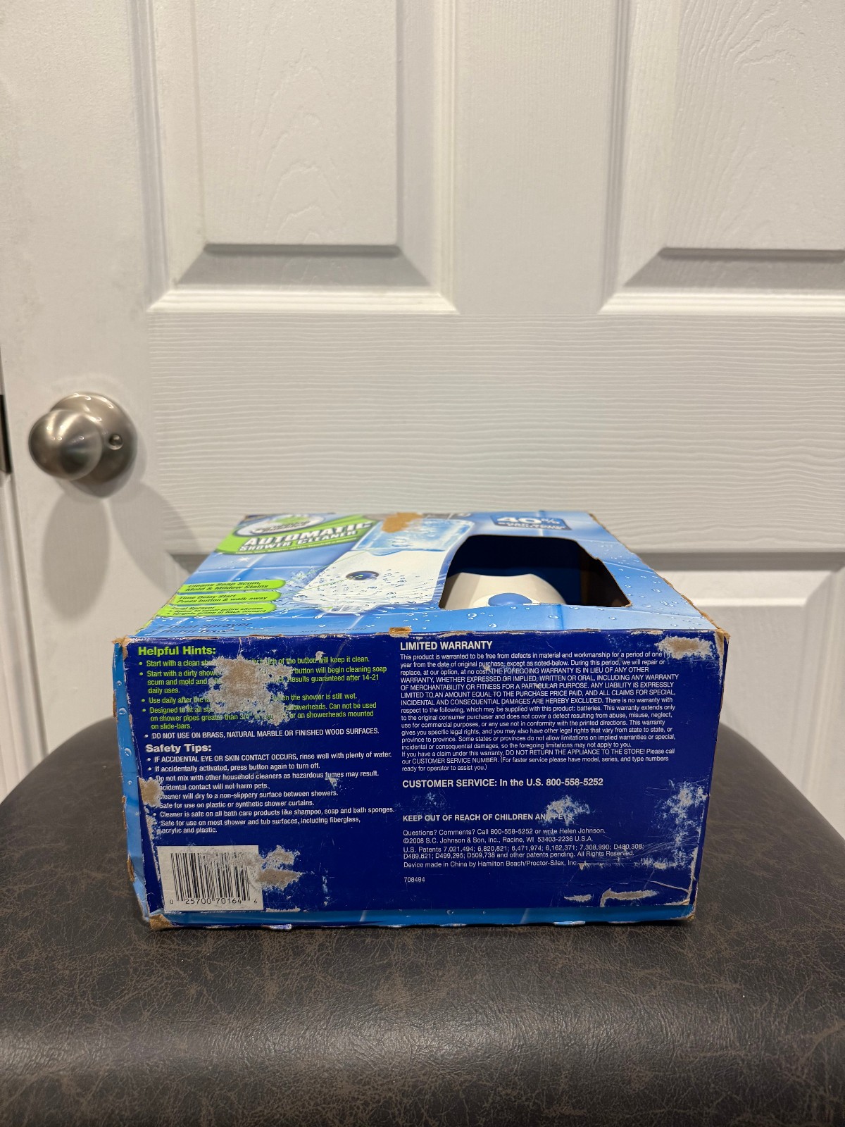 Scrubbing Bubbles Automatic Shower Cleaner Sealed One Button Dual Spray NEW