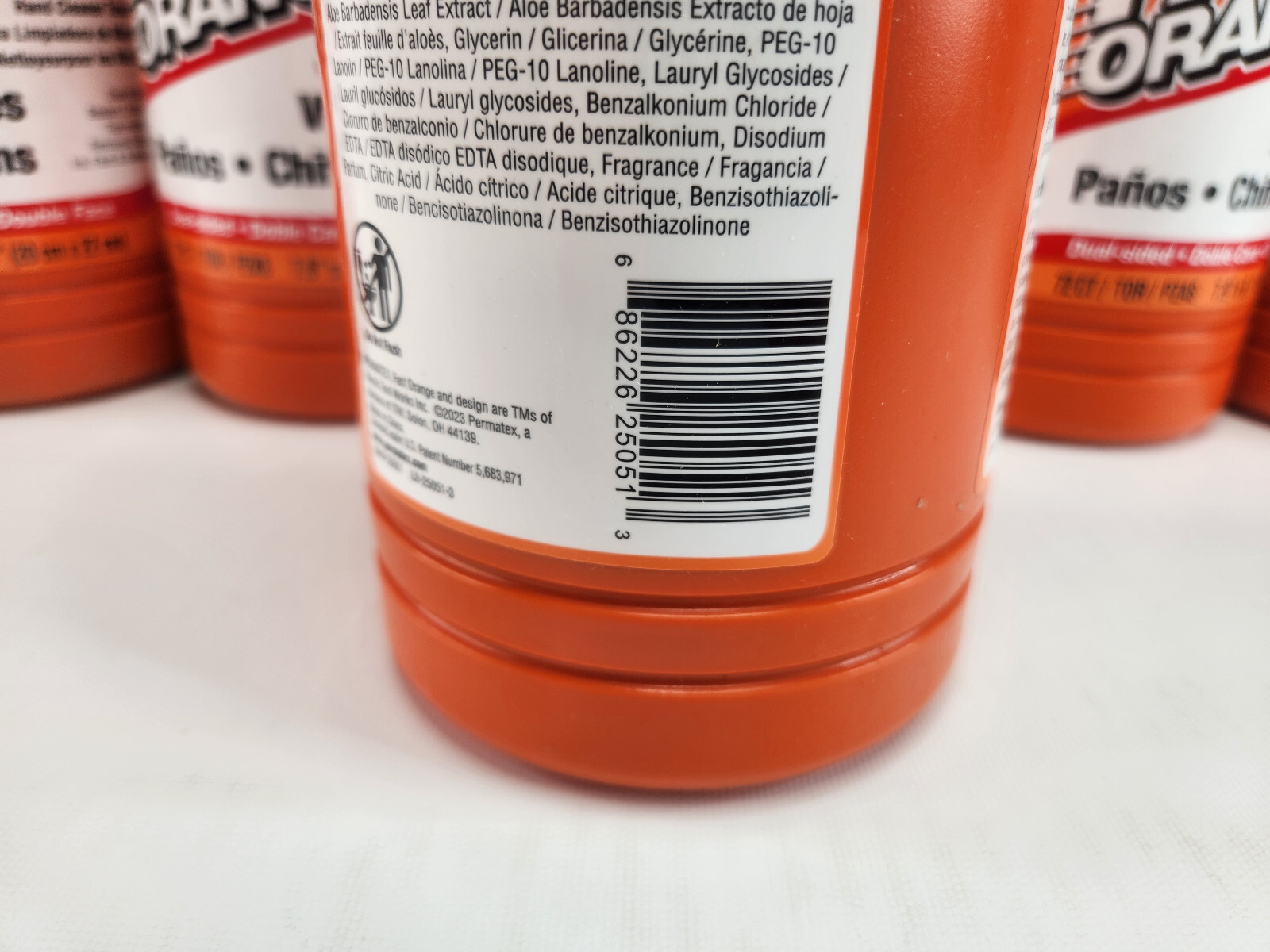 6 Pack Fast Orange Wipe’s – 72 Count Each Canister – Permatex 25051-6PK