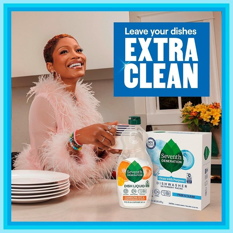 Dishwasher Pods Dual Action 0% Fragrance Phosphates Septic Safe Biobased 83% New
