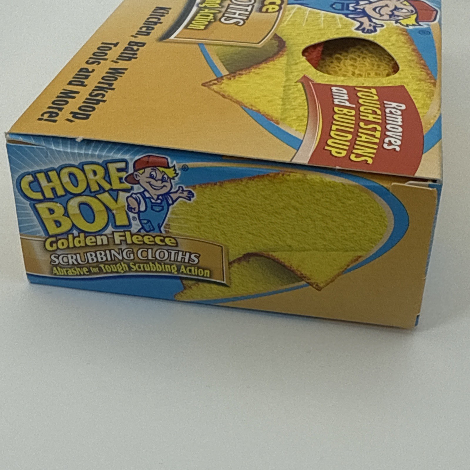 16 PCS / CHORE BOY Golden Fleece Scouring Cloths Pads Scrubbing, 8 Boxes Of 2
