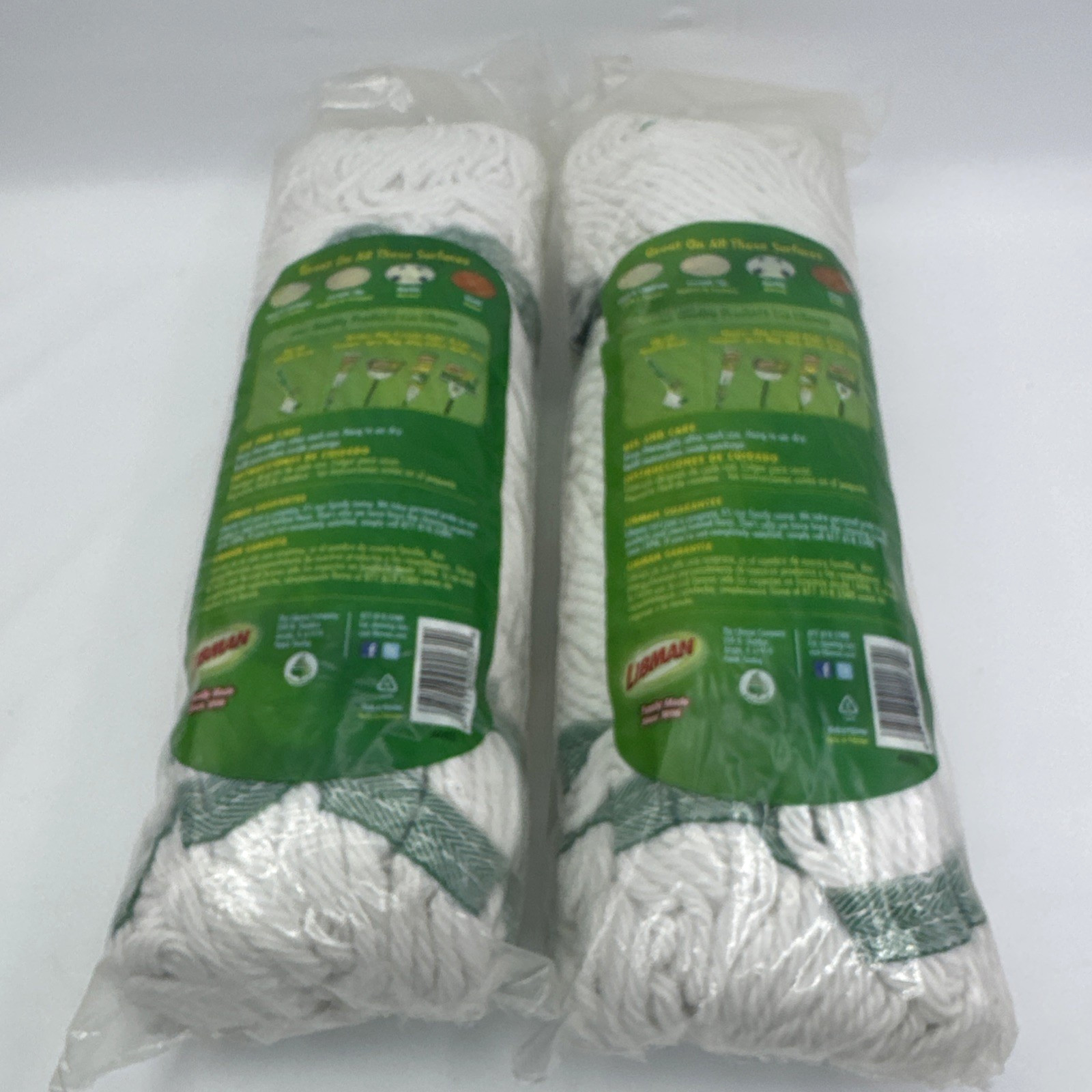 Lot 2 Libman Tornado Mop Refills #02031 Recycled Fibers Easy Change Replacement